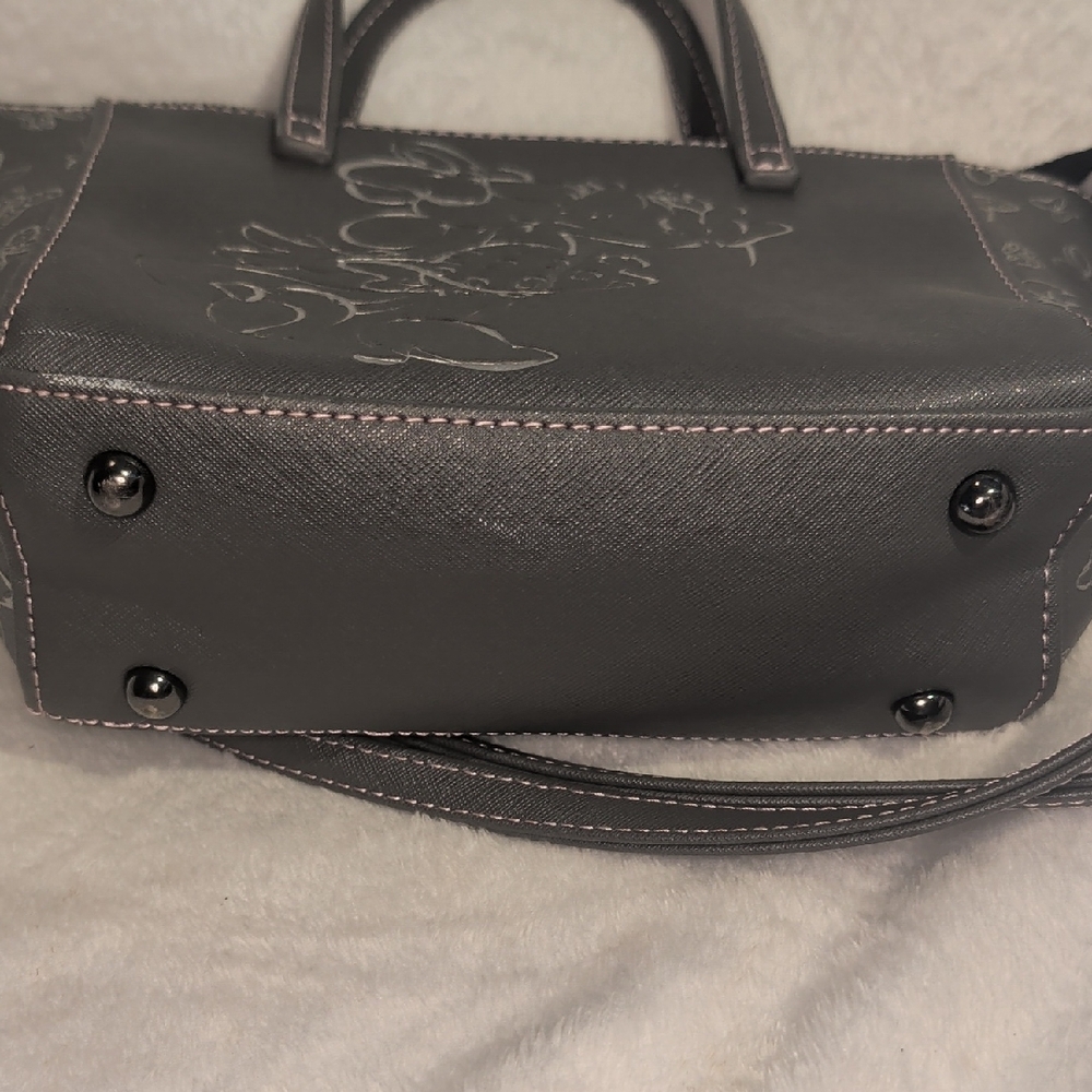 Gray Handbag With Character Design - image 4